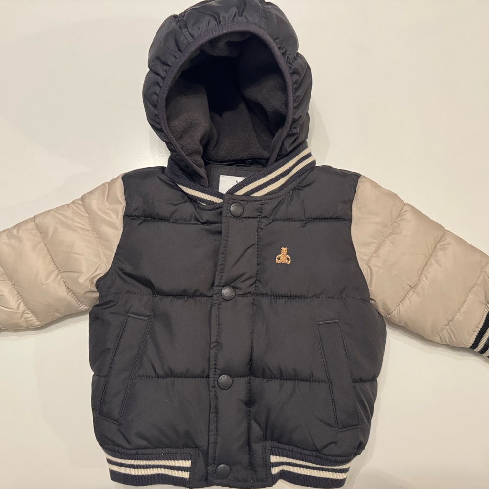 GAP Baby Black Puffer Jacket